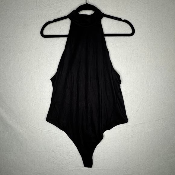 Lululemon Nulu Mockneck Sleeveless Bodysuit black Size XL New With Tags - Picture 1 of 10